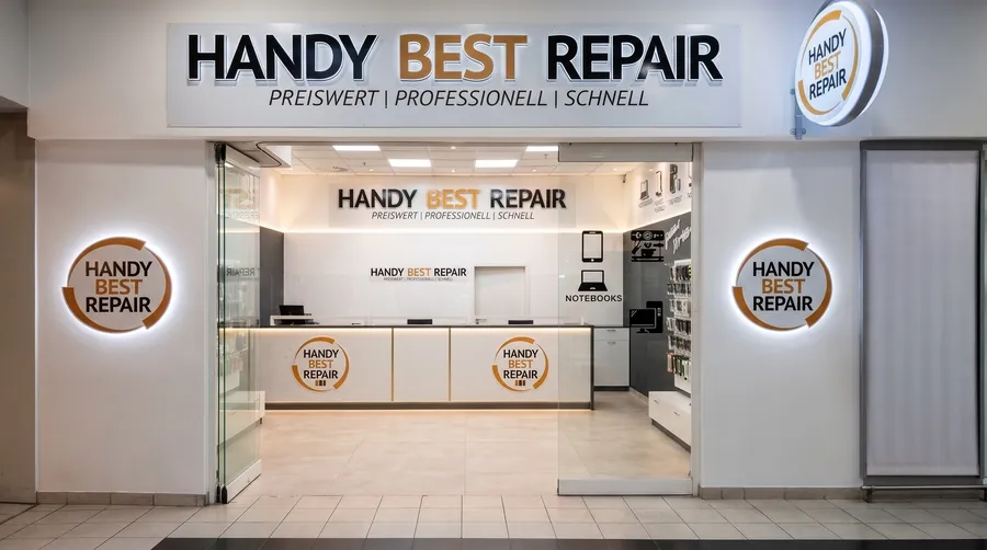 Blick in das Servicecenter von Handy Best Repair mit Beratungstheke im Kaufland Andernach